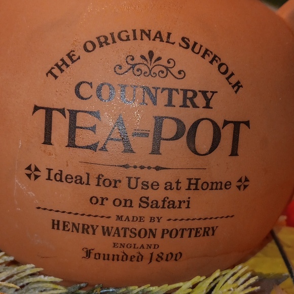 Original Suffolk Terra Cotta Henry Watson Teapot - Picture 3 of 5